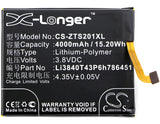 Battery for ZTE Voyage Plus Li3840T43P6h786451 3.8V Li-Polymer 4000mAh / 15.20Wh