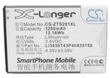 Battery for ZTE Grand SII Li3830T43P4h835750 3.8V Li-ion 3200mAh / 12.16Wh