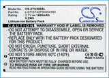 Battery for ZTE X876 Li3715T42P3h654353 3.7V Li-ion 1400mAh / 5.2Wh