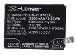 Battery for ZTE S221 Li3825T43P6H755543 3.8V Li-Polymer 2500mAh / 9.50Wh