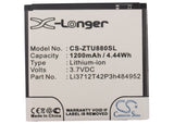 Battery for ZTE KIS Q Li3712T42P3h484952 3.7V Li-ion 1200mAh / 4.44Wh