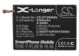 Battery for ZTE U956 LI3825T43P3H755544 3.8V Li-Polymer 2500mAh / 9.50Wh