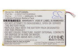 Battery for ZTE U9815 Li3832T43P3h965844, Li3834T43P3h965844 3.7V Li-Polymer 220