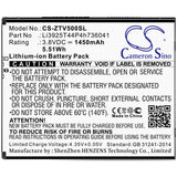 Battery for ZTE Blade Vantage 5 Li3925T44P4h736041 3.8V Li-ion 1450mAh / 5.51Wh