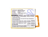 Battery for ZTE V7 Lite Li3825T43P3h736037 3.8V Li-Polymer 2500mAh / 9.50Wh