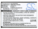 Battery for ZTE Kis 3 Max Li3818T43P3h695144 3.8V Li-ion 1850mAh / 7.03Wh