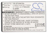 Battery for ZTE Smile Q Li3825T43P3h775549 3.7V Li-ion 1750mAh / 6.48Wh