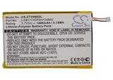 Battery for ZTE N988 Li3817T43P3h724940 3.7V Li-Polymer 1400mAh / 5.18Wh