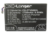 Battery for NET10 Paragon 4G 3.8V Li-Polymer 1750mAh 6.65Wh